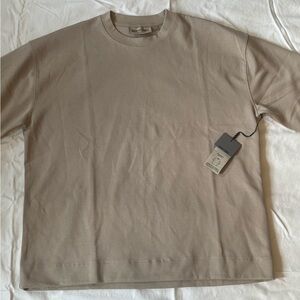 Tan Short Sleeve Tee Relaxed Fit